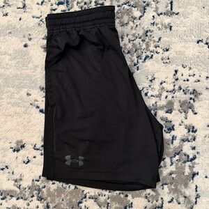 Under Armour Men’s HeatGear Black Fitted Running Shorts Size Medium